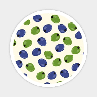 Olives - Mediterranean pattern Magnet